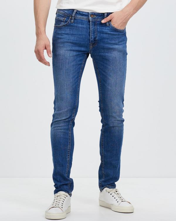 Jack & Jones - Liam Original AGI 405 Skinny Fit Jeans - Jeans (Blue Denim) Liam Original AGI 405 Skinny Fit Jeans