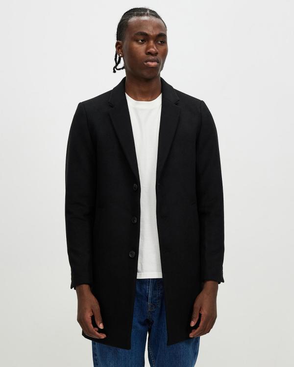 Jack & Jones - Morrison Wool Coat - Coats & Jackets (Black) Morrison Wool Coat