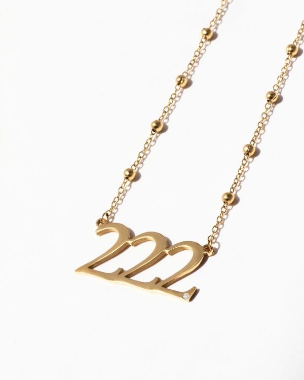 Jackie Mack - Harmony Necklace Angel Number 222 - Jewellery (Gold) Harmony Necklace Angel Number 222