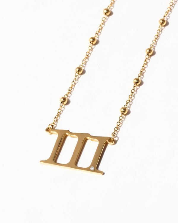 Jackie Mack - Manifest Necklace Angel Number 111 - Jewellery (Gold) Manifest Necklace Angel Number 111