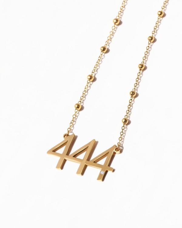 Jackie Mack - Success Necklace Angel Number 444 - Jewellery (Gold) Success Necklace Angel Number 444