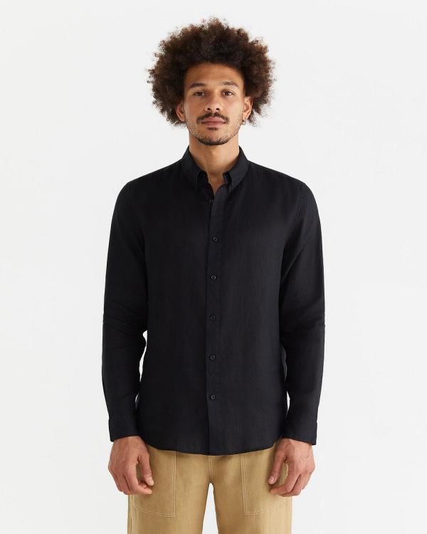 Jag - The Linen Shirt - Casual shirts (black) The Linen Shirt