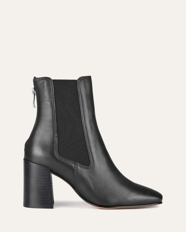 Jo Mercer - Diamond Mid Ankle Boots - Boots (BLACK LEATHER) Diamond Mid Ankle Boots