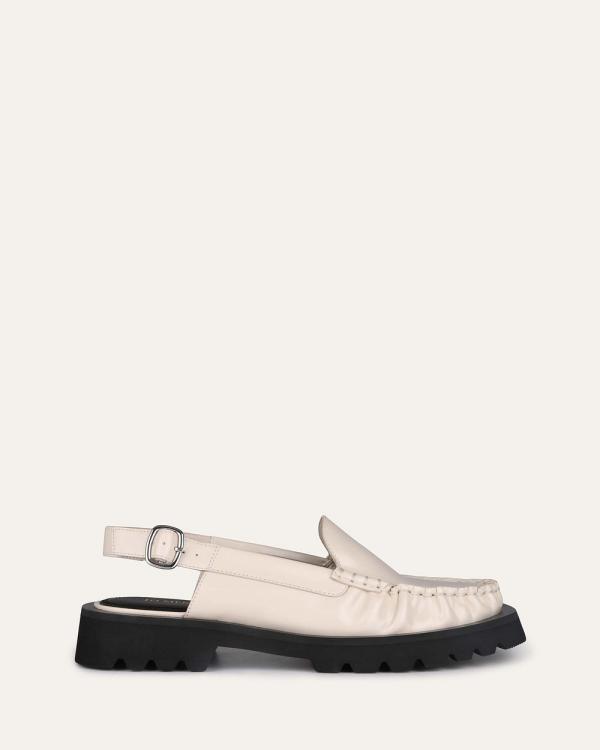 Jo Mercer - Emerson Loafers - Flats (OFF WHITE BOX LEATHER) Emerson Loafers