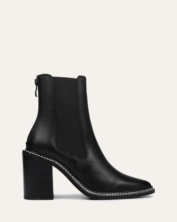 Jo Mercer - Luxe High Ankle Boots - Boots (BLACK LEATHER) Luxe High Ankle Boots