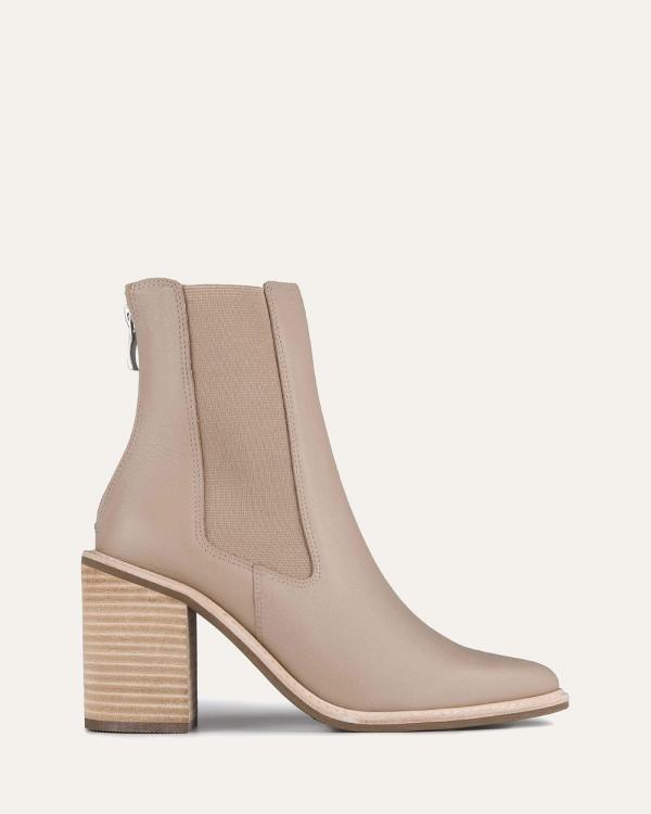 Jo Mercer - Luxe High Ankle Boots - Boots (TAUPE LEATHER) Luxe High Ankle Boots