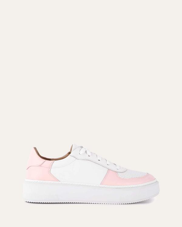 Jo Mercer - Otto Sneakers - Lifestyle Sneakers (WHITE SOFT PINK LEATHER) Otto Sneakers
