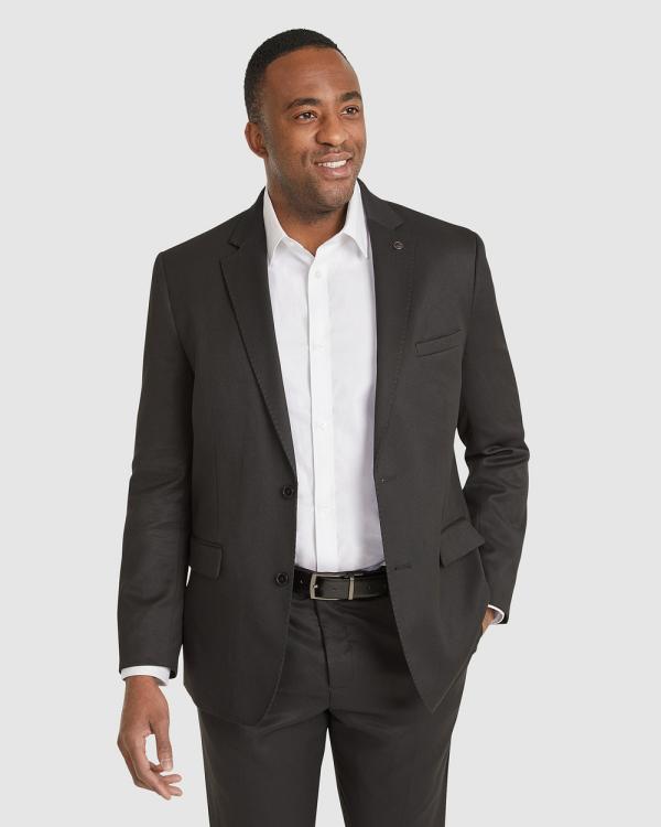 Johnny Bigg - Vitori Textured Stretch Suit Jacket - Suits & Blazers (BLACK) Vitori Textured Stretch Suit Jacket