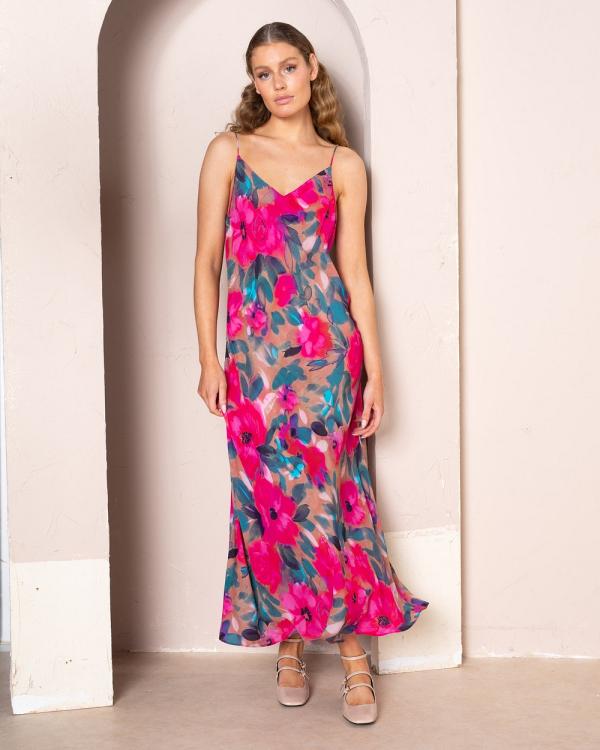 KACHEL - Marilyn Maxi Slip Dress - Dresses (Multi) Marilyn Maxi Slip Dress