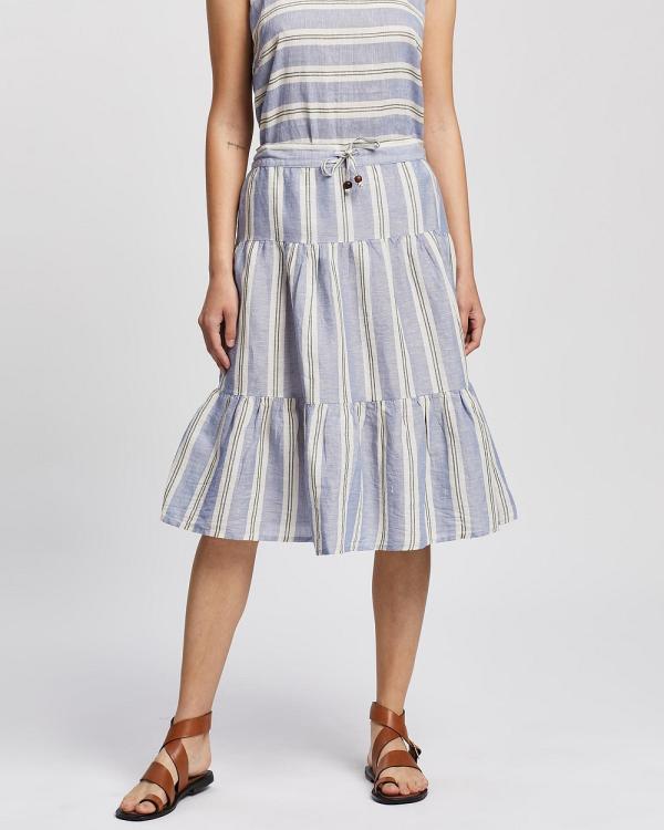KAJA Clothing - Havanna Skirt - Skirts (Blue Stripe) Havanna Skirt