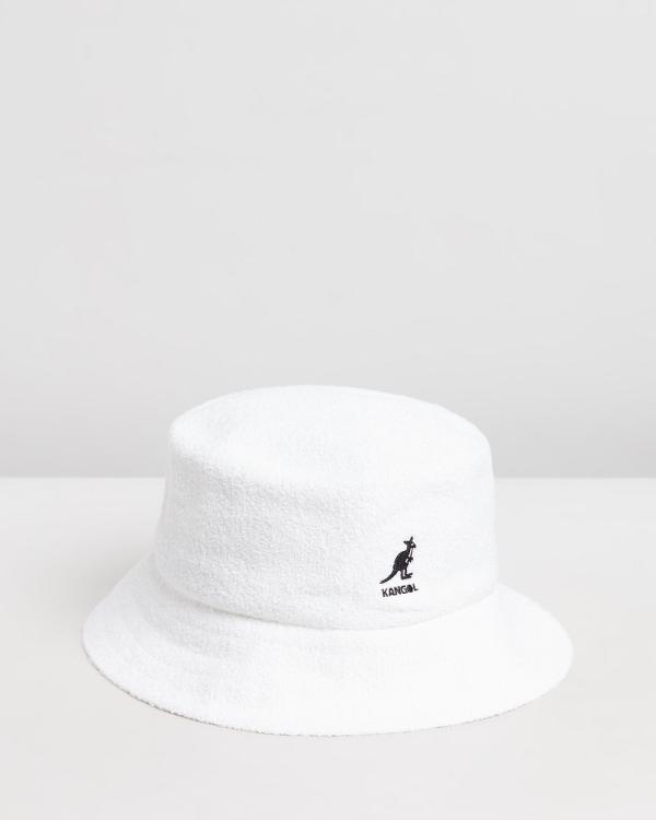 Kangol - Bermuda Bucket Hat - Hats (White) Bermuda Bucket Hat