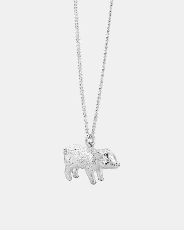 Karen Walker - Pig Necklace - Jewellery (Sterling Silver) Pig Necklace