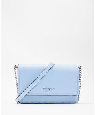 Kate Spade - Morgan Saffiano Leather Flap Chain Wallet - Bags (North Star) Morgan Saffiano Leather Flap Chain Wallet