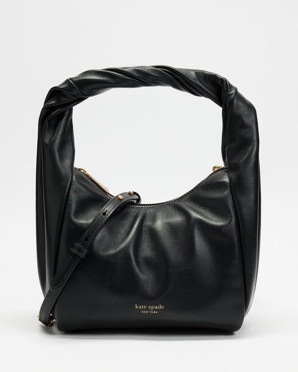 Kate Spade - Twirl Top Handle Bag - Handbags (Black) Twirl Top-Handle Bag