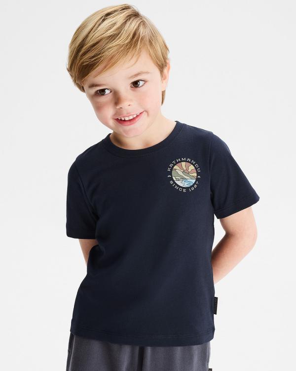 Kathmandu - Kids' Sunburst Organic Cotton T shirt - T-Shirts & Singlets (Pure Navy) Kids' Sunburst Organic Cotton T-shirt