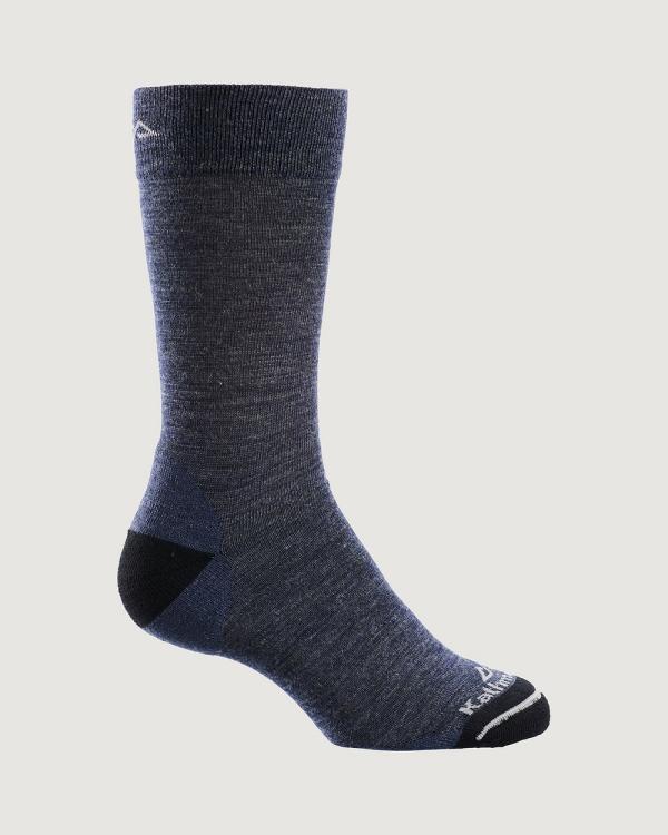 Kathmandu - MerinoLINK Wool Soft Travel Light Men Women Socks   Cushioning - Ankle Socks (Dark Blue) MerinoLINK Wool Soft Travel Light Men Women Socks - Cushioning