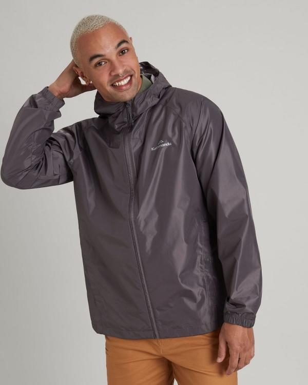 Kathmandu - Pocket it 2 layer Rain Jacket - Coats & Jackets (Light Quartz) Pocket-it 2-layer Rain Jacket