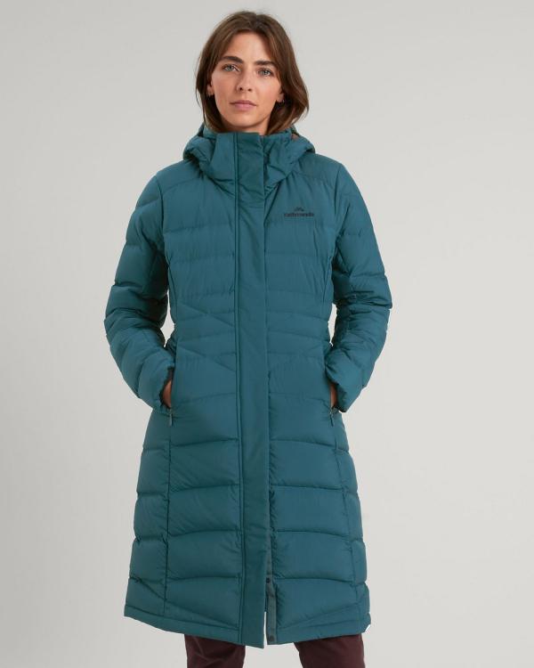 Kathmandu - Winterburn  Down Puffer 600 Fill Longline Warm Winter Coat - Coats & Jackets (Deep Lagoon) Winterburn  Down Puffer 600 Fill Longline Warm Winter Coat