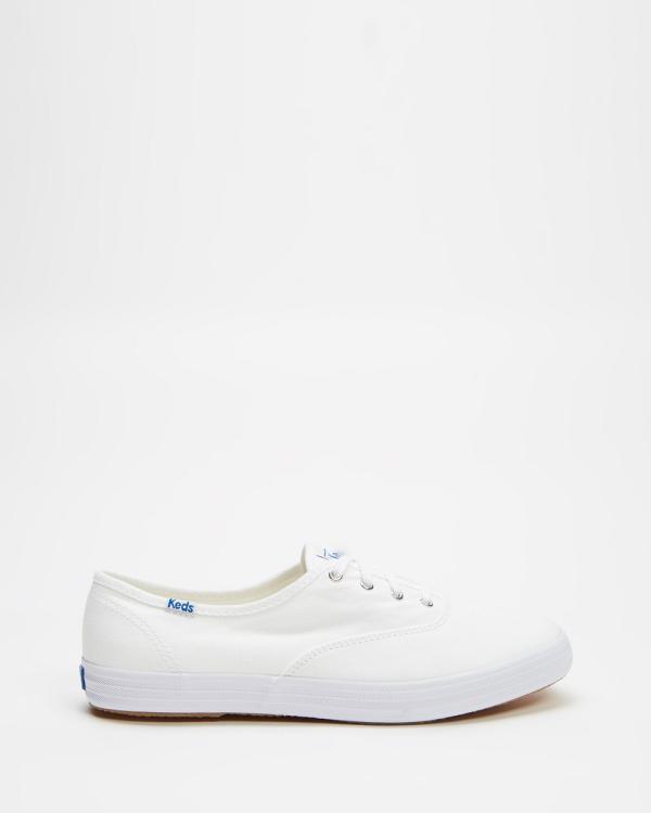Keds - Champion Organic Cotton Sneakers - Sneakers (White) Champion Organic Cotton Sneakers