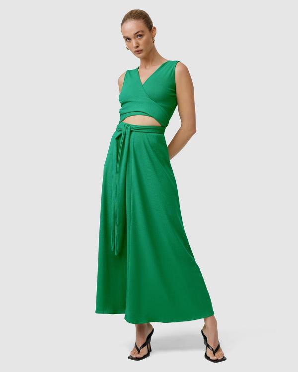 Kinney - ELIZA RIB DRESS - Dresses (EMERALD) ELIZA RIB DRESS