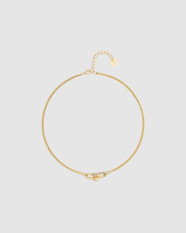 Kitte - Baby Bond Pavé Necklace - Jewellery (Gold) Baby Bond Pavé Necklace