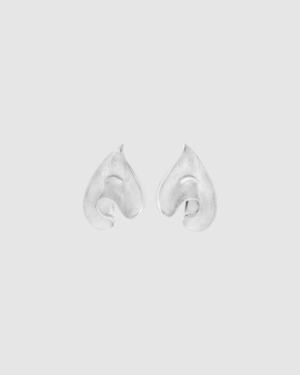 Kitte - Centrefold Earrings - Jewellery (Silver) Centrefold Earrings