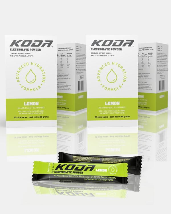 KODA - KODA Lemon Electrolyte Powder Sticks   80 Sticks - Sport Nutrition (Lemon) KODA Lemon Electrolyte Powder Sticks - 80 Sticks