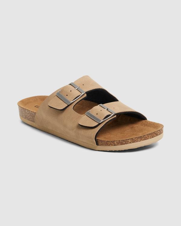 Kustom - Duo Slide Sandal Natural - Flats (NATURAL) Duo Slide Sandal Natural