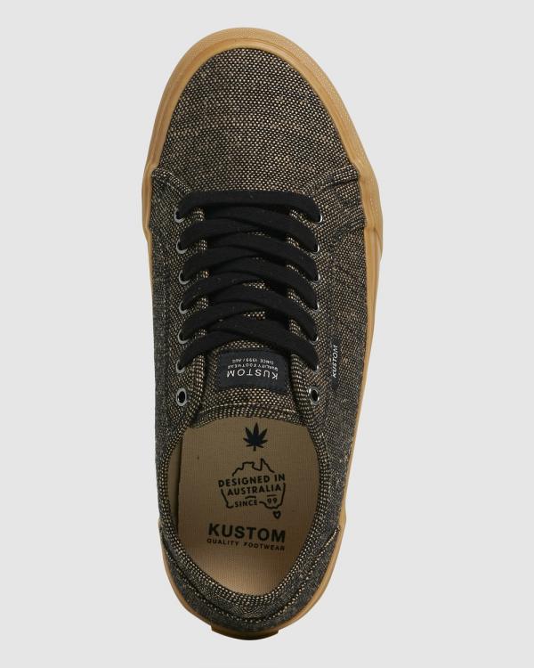 Kustom - World Wide Lo Black Sneaker - Sneakers (BLACK HEMP) World Wide Lo Black Sneaker