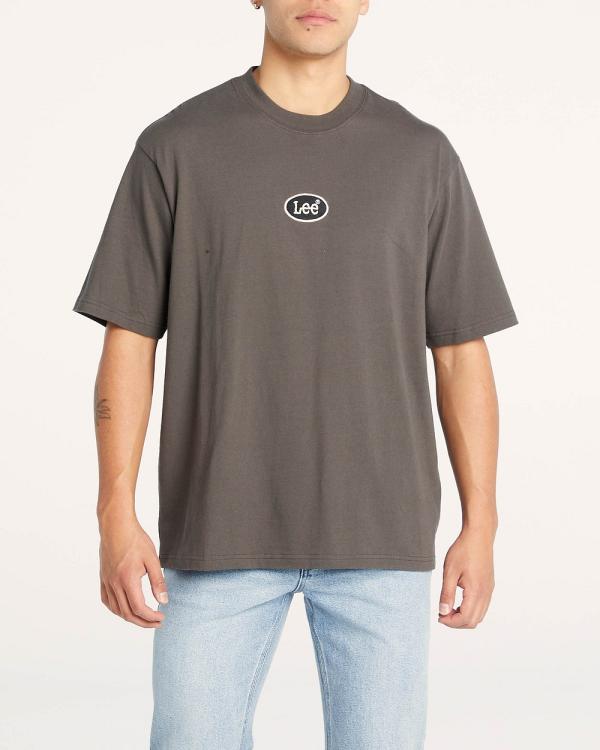 Lee - Emb Baggy Tee - T-Shirts & Singlets (GREY) Emb Baggy Tee