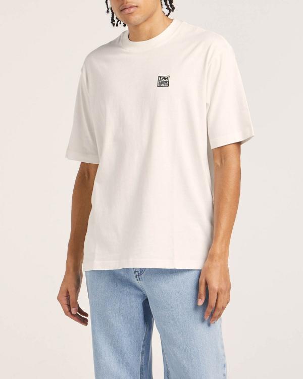 Lee - Lee Limited Baggy Recycled Cotton Tee - T-Shirts & Singlets (WHITE) Lee Limited Baggy Recycled Cotton Tee
