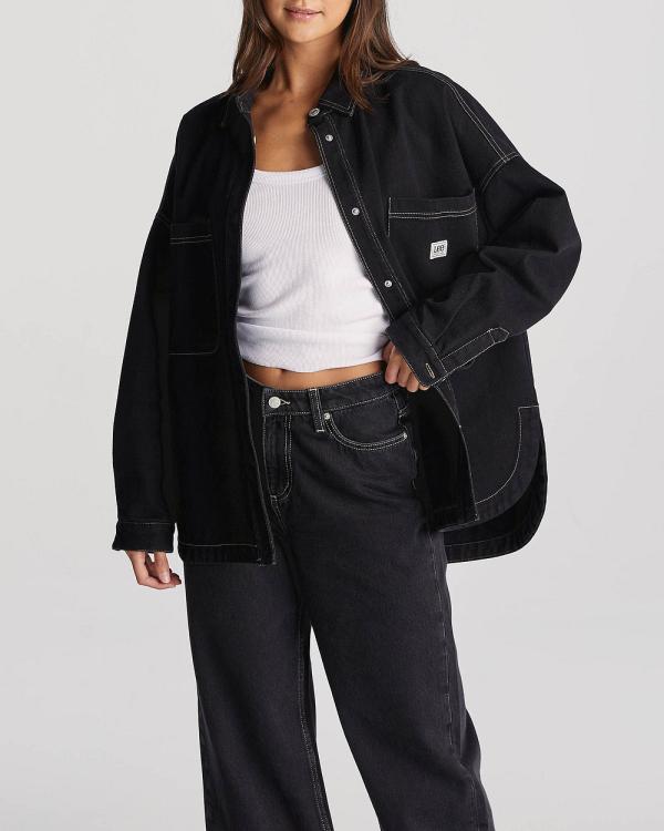 Lee - Lee Limited Shacket - Coats & Jackets (BLACK) Lee Limited Shacket