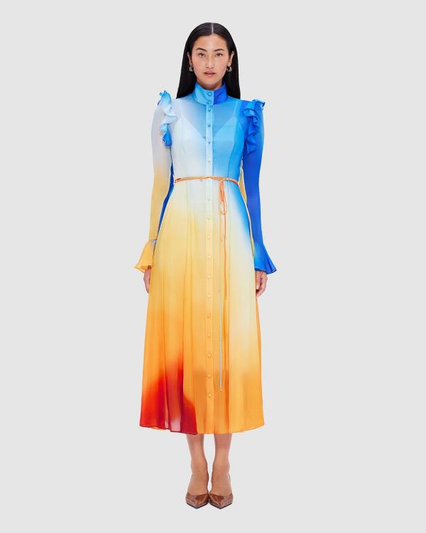 LEO LIN - Katrina Butterfly Sleeve Midi Dress   Enigma - Dresses (Enigma) Katrina Butterfly Sleeve Midi Dress - Enigma