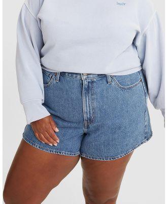 Levi's Curve - High Waist Mom Shorts - Denim (Amazing) High Waist Mom Shorts