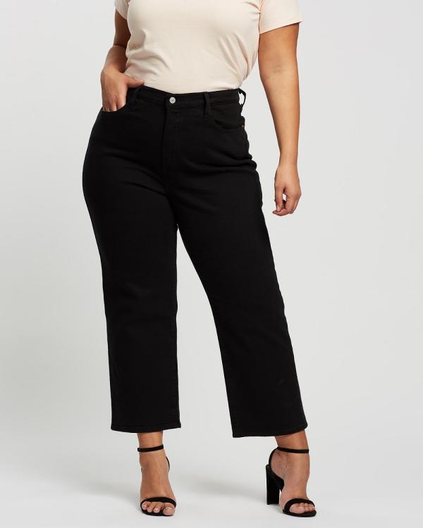 Levi's Curve - Ribcage Straight Ankle Jeans - Crop (Black Sprout) Ribcage Straight Ankle Jeans