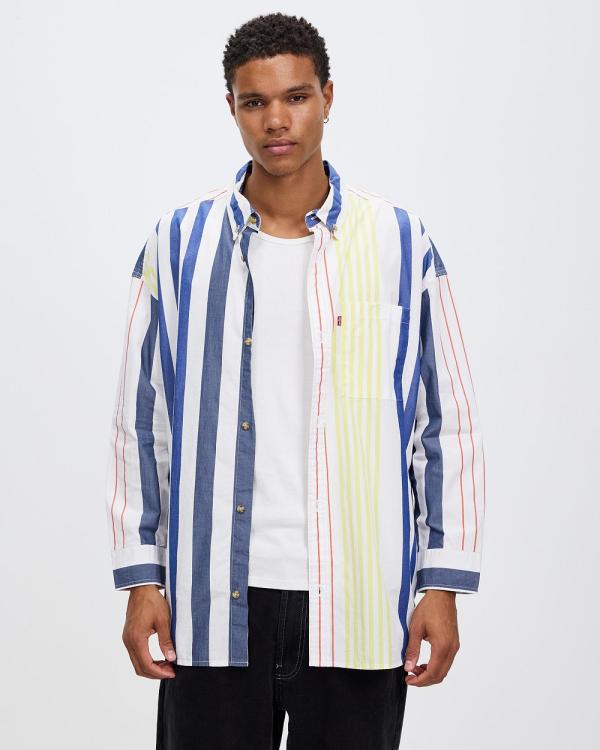 Levi's - Alameda Button Down Shirt - Casual shirts (Wilf Stripe Bright White) Alameda Button Down Shirt