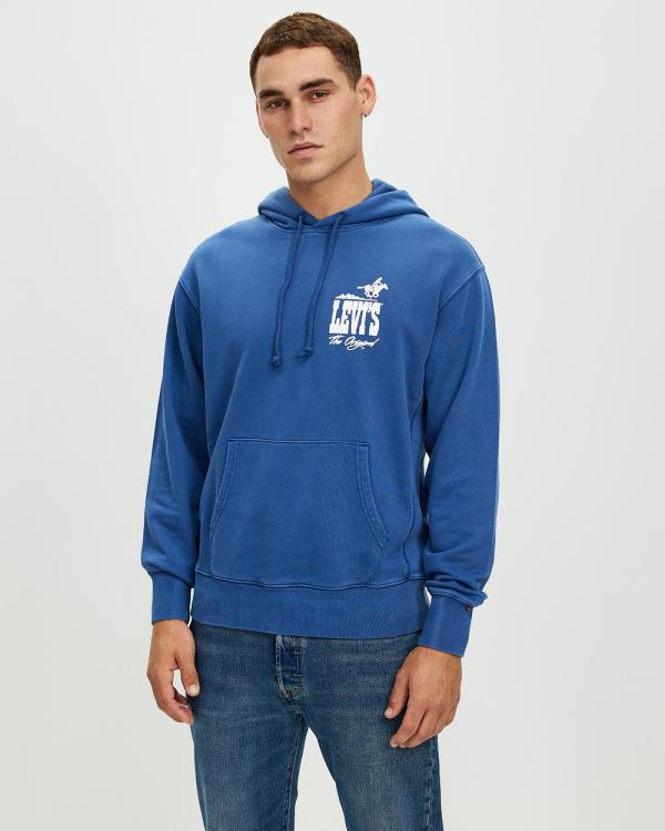 Levi's - Authentic Graphic Hoodie - Hoodies (Levi Archival Gd Vintage Indigo) Authentic Graphic Hoodie