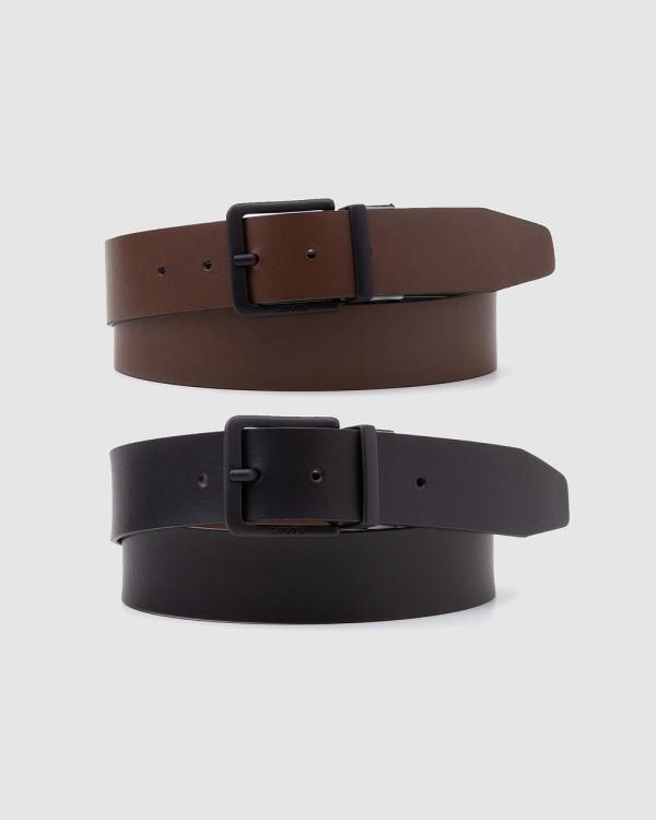 Levi's - Louis Reversible Belt - Belts (Regular Black) Louis Reversible Belt