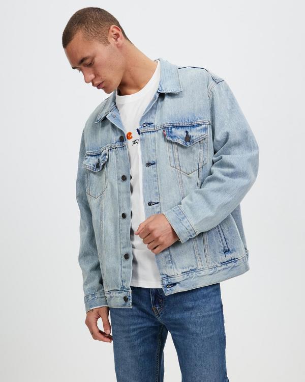 Levi's - Relaxed Fit Trucker Jacket - Denim jacket (Huron Waves) Relaxed Fit Trucker Jacket