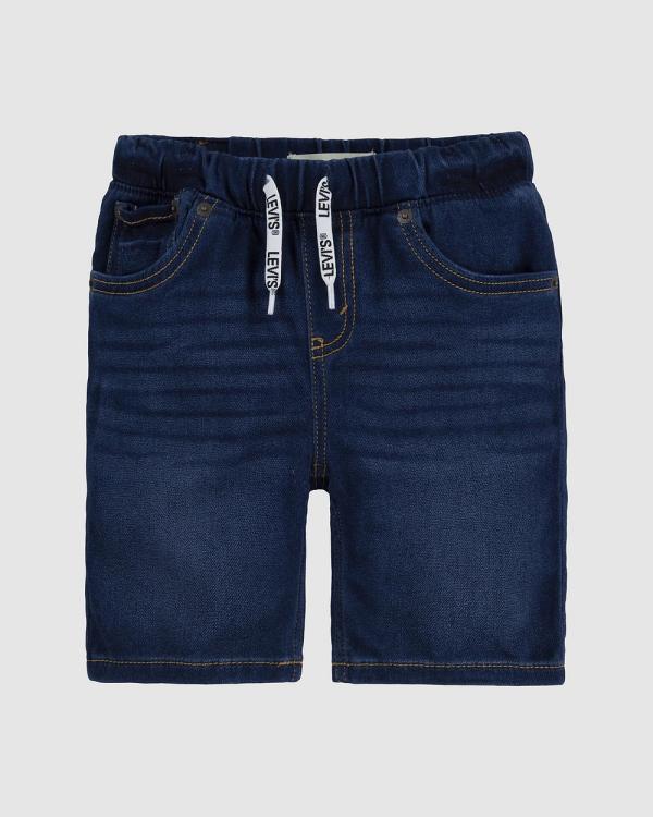 Levi's - Skinny Fit Pull On Shorts   Kids - Denim (Primetime) Skinny Fit Pull-On Shorts - Kids