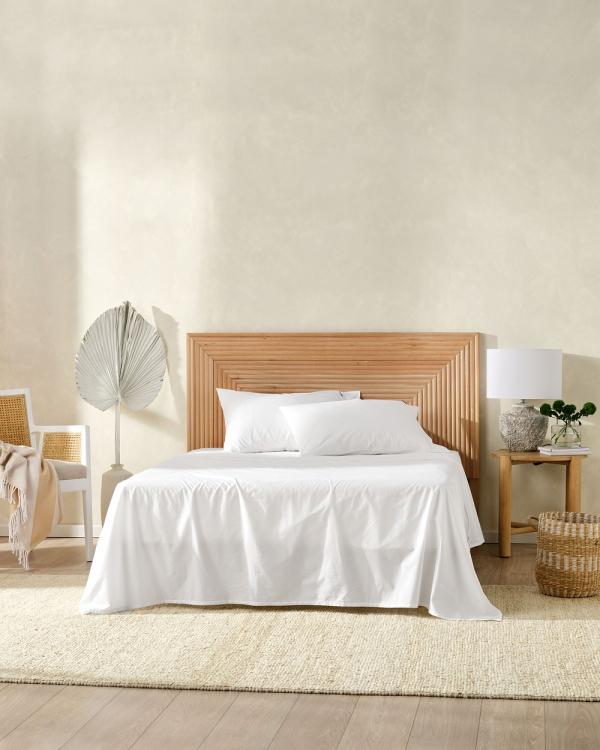 Lexington - Poplin Sheet Set - Home (White) Poplin Sheet Set