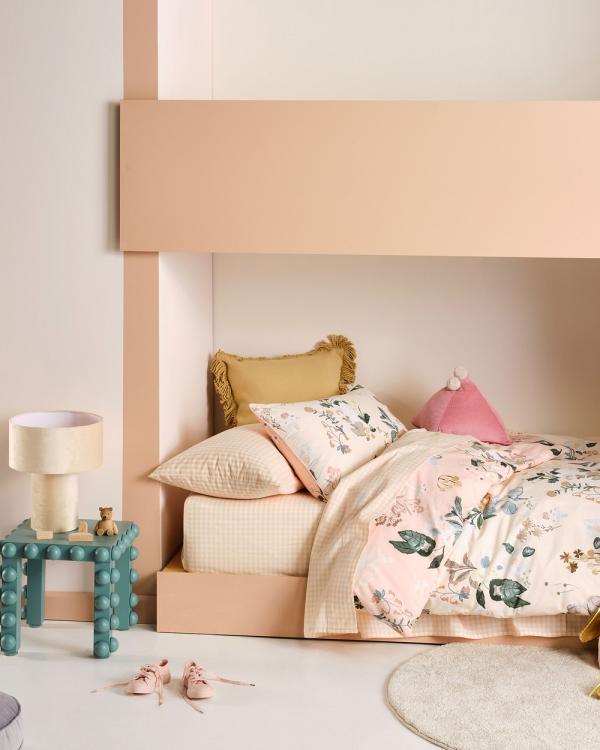 Linen House Kids - Fairyland Quilt Cover Set - Kids Bedding & Accessories  (Peach) Fairyland Quilt Cover Set