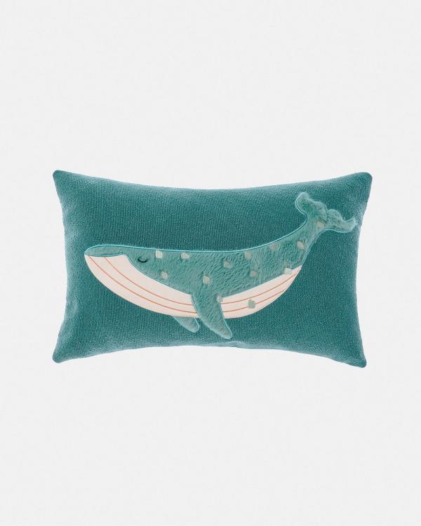 Linen House Kids - Into The Waves Filled Cushion - Kids Bedding & Accessories  (Blue) Into The Waves Filled Cushion