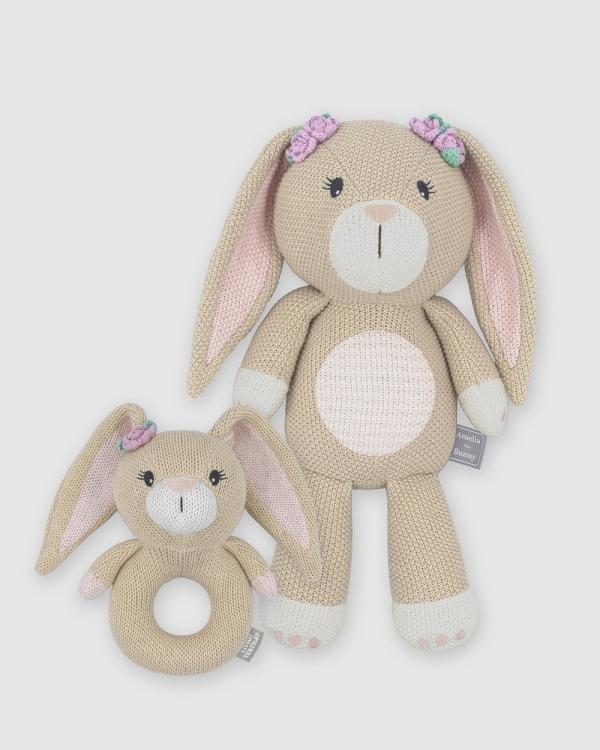 Living Textiles - Amelia the Bunny Whimsical Gift Set - Accessories (Pink) Amelia the Bunny Whimsical Gift Set