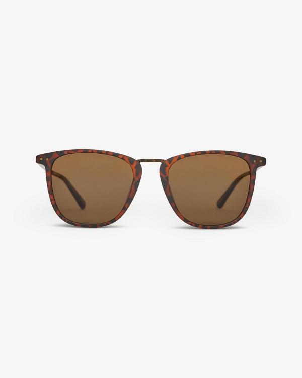 Local Supply - NYC Sunglasses - Square (red-brown) NYC Sunglasses