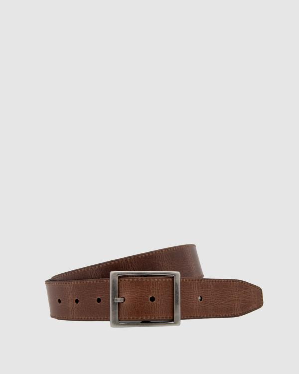 Loop Leather Co - Two Face - Belts (Black/Tan) Two Face
