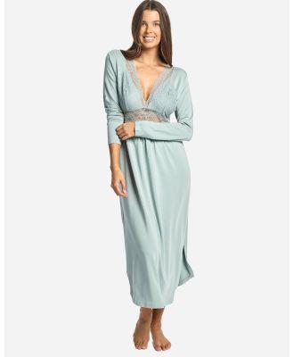 Love and Lustre - Butterfly Long Sleeve Nightdress - Sleepwear (Green) Butterfly Long Sleeve Nightdress