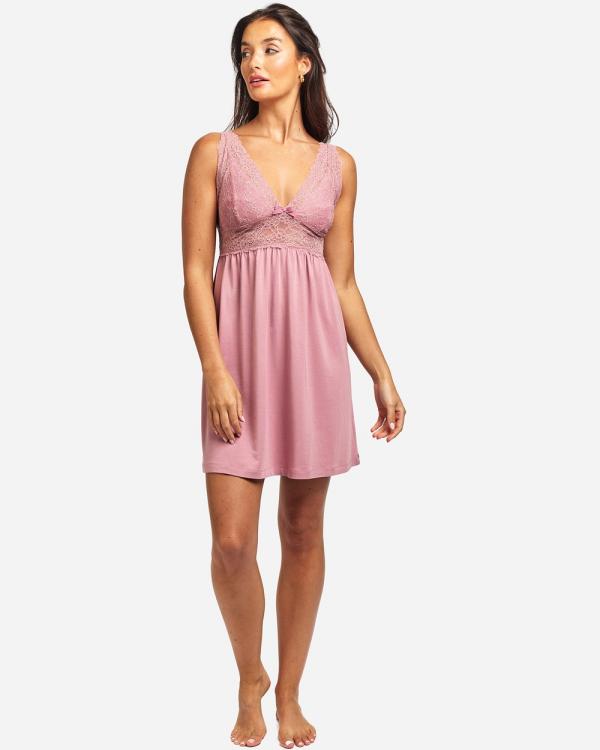 Love and Lustre - Butterfly Short Nightdress - Sleepwear (Pink) Butterfly Short Nightdress