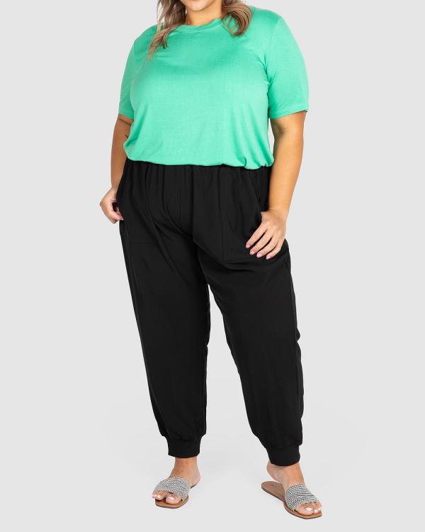 Love Your Wardrobe - Bridie Utility Cuffed Pants - Cargo Pants (Black) Bridie Utility Cuffed Pants