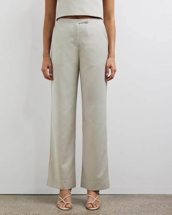 Lover - Ciska Low Rise Tailored Pants - Pants (Dove Grey) Ciska Low Rise Tailored Pants